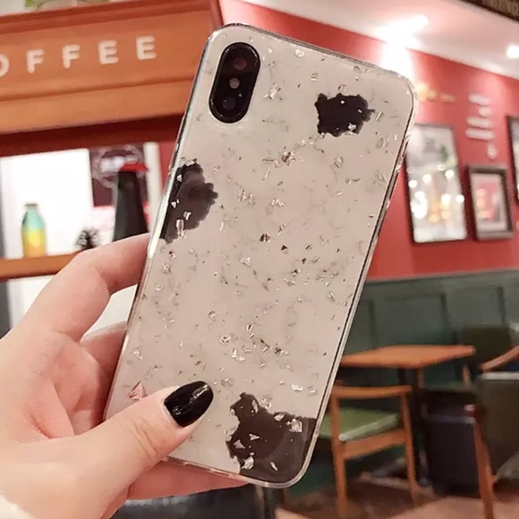 NEW iPhone 7+/8+/7/8 Marble Foil Soft Case - Picture 2 of 4